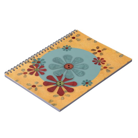 Carnet Bloc-notes de fleurs de pays (Côté gauche)