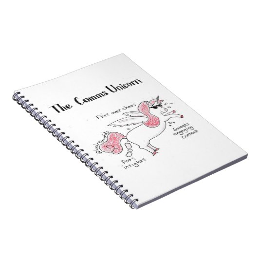 Carnet Bloc - notes de licorne de Comms (Côté Droit)