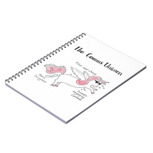 Carnet Bloc - notes de licorne de Comms (Côté gauche)