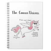 Carnet Bloc - notes de licorne de Comms (Devant)