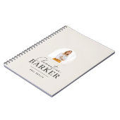 Carnet Bloc-notes de l'immobilier avec photo en arche et (Côté gauche)