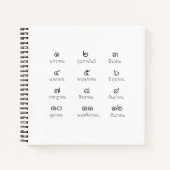 Carnet Bloc-notes de mois thaïlandais (Devant)