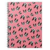 Carnet Bloc - notes de motif de Boston Terrier - pastèque (Devant)