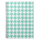 Carnet Bloc - notes de pied-de-poule de turquoise (Devant)