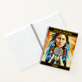 Carnet Bloc-notes d'écriture autochtone : Cachet autochto (Intérieur)