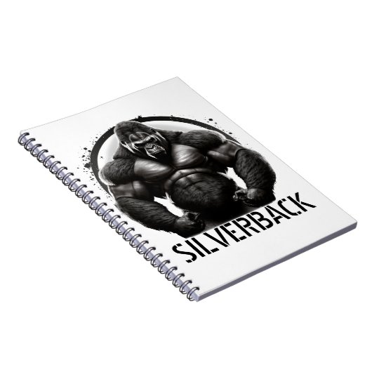 Carnet Bloc-notes du logo de Silverback Gorilla (Côté Droit)