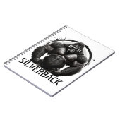 Carnet Bloc-notes du logo de Silverback Gorilla (Côté gauche)