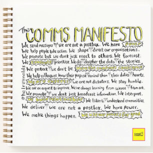 Carnet Bloc-notes du manifeste des communications