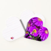 Carnet Bloc-notes en forme de cœur Aster Violet - Personn (Intérieur)
