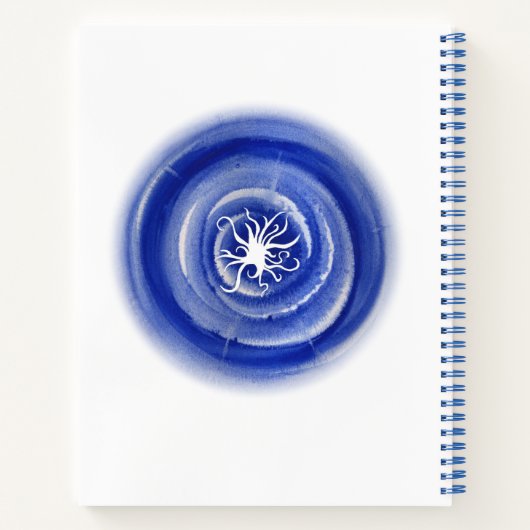 Carnet Bloc-notes en spirale LUCI, 8,5 x 11, couverture r (Dos)