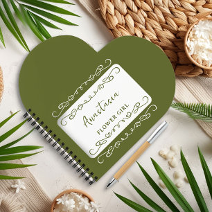 Carnet Bloc-notes Fantaisiste pour Fille Fleuriste de Cou