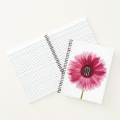 Carnet Bloc-notes Gerbera Daisy rose moderne (Intérieur)