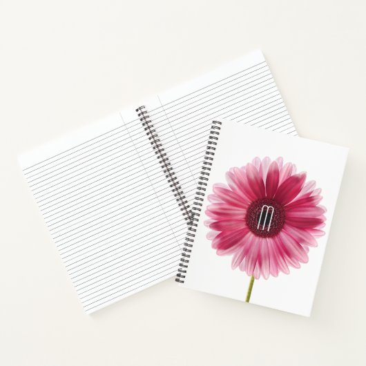 Carnet Bloc-notes Gerbera Daisy rose moderne (Intérieur)