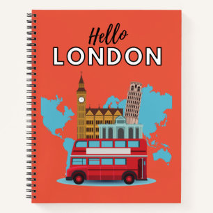 Carnet Bloc-notes Hello London