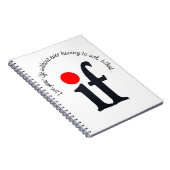 Carnet Bloc-notes inspirant 'Et si' (Côté Droit)