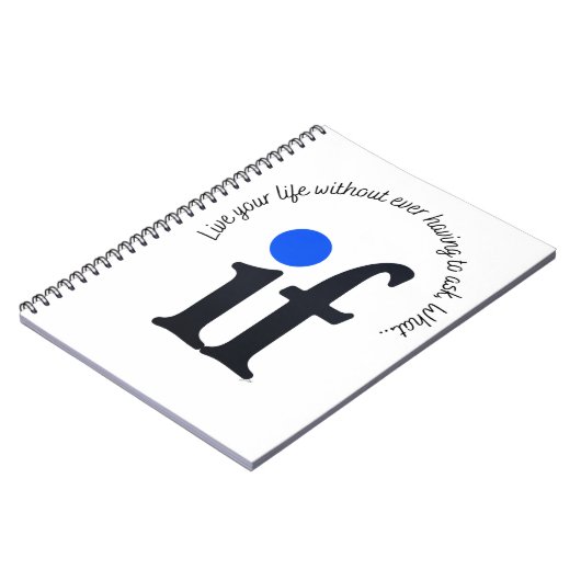 Carnet Bloc-notes Inspiré "Et si" (Côté gauche)