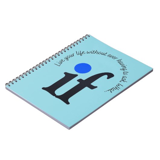 Carnet Bloc-notes Inspiré "Et si" (Côté gauche)