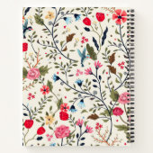 Carnet Bloc-notes luxueux Flowery Spiral (Dos)
