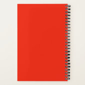 Carnet Bloc-notes magnétique à monogramme floral corail e (Verso)