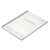 Carnet bloc-notes mémo (Côté gauche)