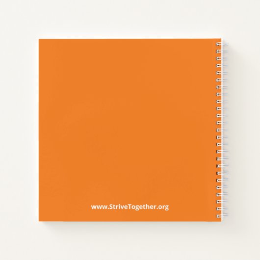 Carnet Bloc-notes - Orange (Dos)