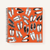 Carnet Bloc-notes Orange Spirale (Devant)