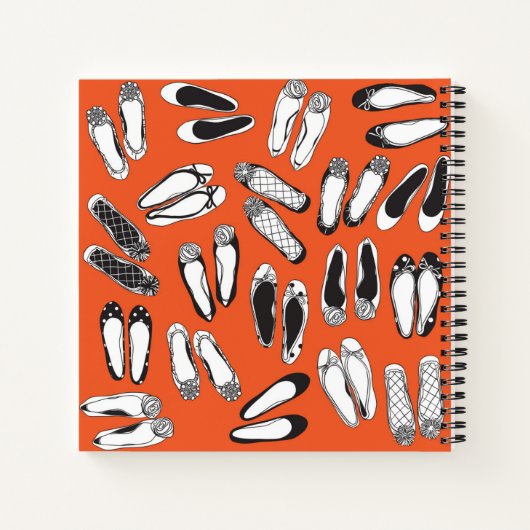 Carnet Bloc-notes Orange Spirale (Dos)