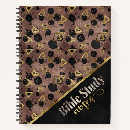 Carnet Bloc-notes "Parties scintillant et grâce" (étude b (Devant)