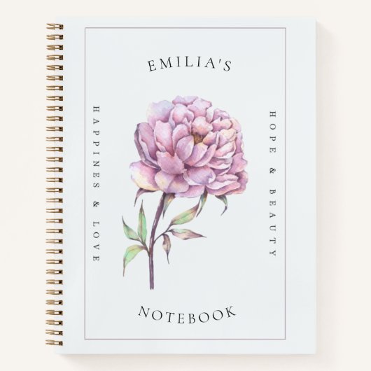 Carnet Bloc-notes personnalisé avec couverture matérielle (Devant)