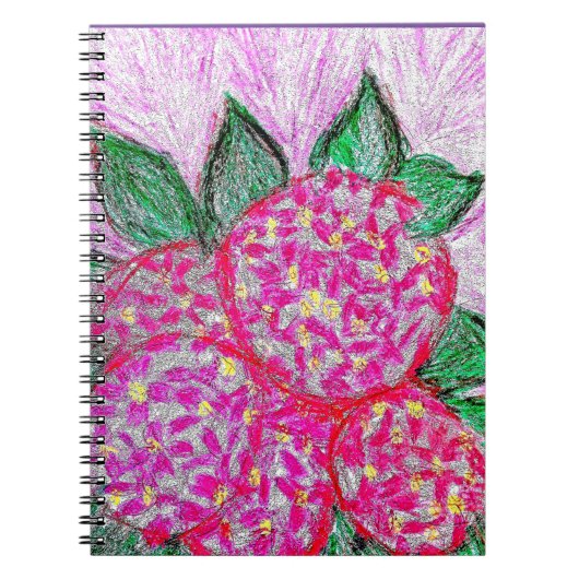 Carnet Bloc-notes photo (80 pages B&W) Hydrangea (Devant)
