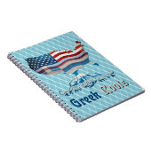 Carnet Bloc-notes pour drapeaux grecs américains (Côté Droit)