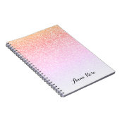 Carnet Bloc-notes pour reflet de Parties scintillant arc- (Côté Droit)