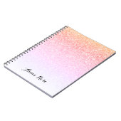 Carnet Bloc-notes pour reflet de Parties scintillant arc- (Côté gauche)
