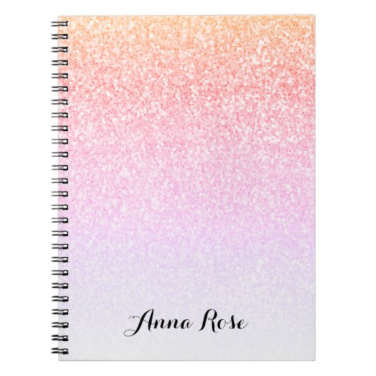 Carnet Bloc-notes pour reflet de Parties scintillant arc- (Devant)