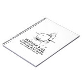 Carnet Bloc-notes promotionnel de nettoyage commercial (Côté gauche)