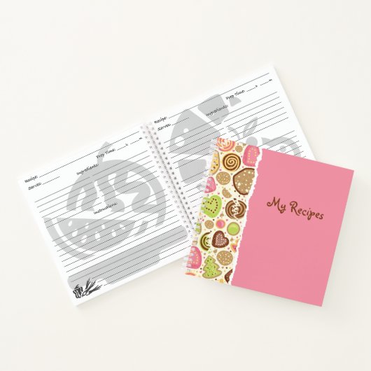 Carnet Bloc-notes Recette vierge à écrire (Intérieur)