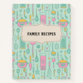 Carnet Bloc-notes Recette vierge à écrire (Devant)