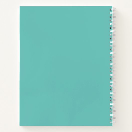 Carnet Bloc-notes Recette vierge à écrire (Dos)