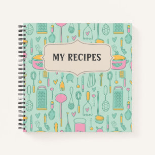 Carnet Bloc-notes Recette vierge à écrire