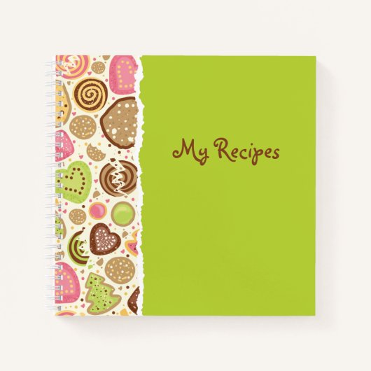 Carnet Bloc-notes Recette vierge à écrire (Devant)