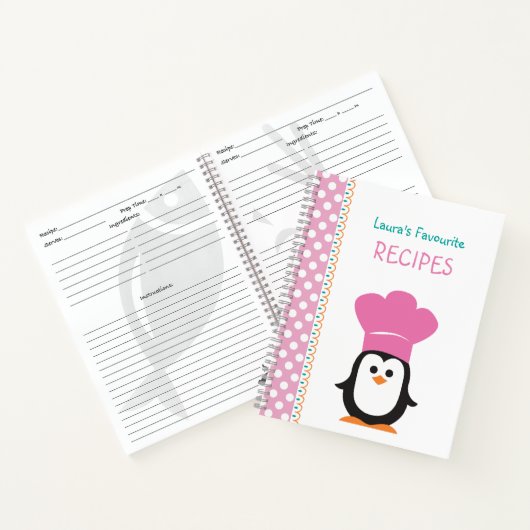 Carnet Bloc-notes Recette vierge à écrire (Intérieur)