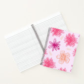 Carnet Bloc-notes rose floral (Intérieur)