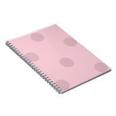Carnet Bloc-notes rose rose point Polka (Côté Droit)