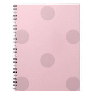 Carnet Bloc-notes rose rose point Polka