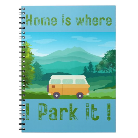 Carnet Bloc-notes style Vanlife (Devant)