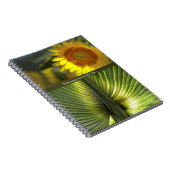 Carnet Bloc-notes Tournesol et Palme personnalisés (Côté Droit)