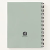 Carnet Bloc-notes victorien Rose Shabby Chic Style (Dos)