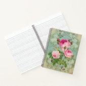 Carnet Bloc-notes victorien Rose Shabby Chic Style (Intérieur)