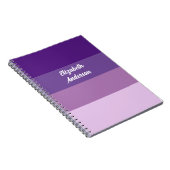 Carnet Blocage couleur violet bande horizontale (Côté Droit)