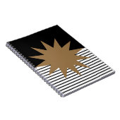 Carnet Blocage noir blanc et soleil Brown (Côté Droit)